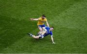 1 April 2018; Conor Bradley of Cavan in action against Ultan Harney of Roscommon during the Allianz Football League Division 2 Final match between Cavan and Roscommon at Croke Park in Dublin. Photo by Daire Brennan/Sportsfile
