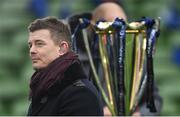 1 April 2018; Former Leinster and Ireland centre and BT Sport analyst Brian O'Driscoll ahead of the European Rugby Champions Cup quarter-final match between Leinster and Saracens at the Aviva Stadium in Dublin. Photo by Ramsey Cardy/Sportsfile