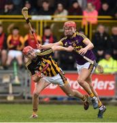 1 April 2018; James Maher of Kilkenny in action against Paul Morris of Wexford during the Allianz Hurling League Division 1 semi-final match between Wexford and Kilkenny at Innovate Wexford Park in Wexford. Photo by Matt Browne/Sportsfile