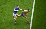 1 April 2018; Ultan Harney of Roscommon in action against Conor Bradley of Cavan during the Allianz Football League Division 2 Final match between Cavan and Roscommon at Croke Park in Dublin. Photo by Daire Brennan/Sportsfile
