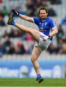 1 April 2018; Seánie Johnston on Cavan limbers up ahead of the start of the second half during the Allianz Football League Division 2 Final match between Cavan and Roscommon at Croke Park in Dublin. Photo by Piaras Ó Mídheach/Sportsfile