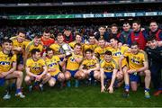 1 April 2018; Roscommon players with the cup following the Allianz Football League Division 2 Final match between Cavan and Roscommon at Croke Park in Dublin. Photo by Stephen McCarthy/Sportsfile