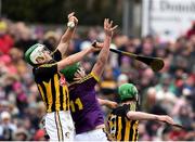 1 April 2018; Paddy Deegan of Kilkenny in action against Conor McDonald of Wexford during the Allianz Hurling League Division 1 semi-final match between Wexford and Kilkenny at Innovate Wexford Park in Wexford. Photo by Matt Browne/Sportsfile