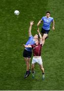 1 April 2018; Brian Fenton of Dublin in action against Ciarán Duggan of Galway during the Allianz Football League Division 1 Final match between Dublin and Galway at Croke Park in Dublin. Photo by Daire Brennan/Sportsfile