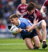 1 April 2018; John Small of Dublin in action against Seán Kelly of Galway during the Allianz Football League Division 1 Final match between Dublin and Galway at Croke Park in Dublin. Photo by Stephen McCarthy/Sportsfile
