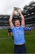 1 April 2018; Ciaran Kilkenny of Dublin celebrates following the Allianz Football League Division 1 Final match between Dublin and Galway at Croke Park in Dublin. Photo by Stephen McCarthy/Sportsfile