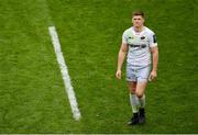 1 April 2018; Owen Farrell of Saracens dejected following the European Rugby Champions Cup quarter-final match between Leinster and Saracens at the Aviva Stadium in Dublin. Photo by Sam Barnes/Sportsfile
