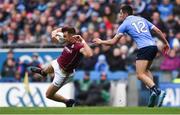 1 April 2018; Paul Conroy of Galway in action against Niall Scully of Dublin during the Allianz Football League Division 1 Final match between Dublin and Galway at Croke Park in Dublin. Photo by Piaras Ó Mídheach/Sportsfile
