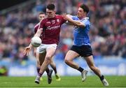 1 April 2018; Barry McHugh of Galway in action against Eric Lowndes of Dublin during the Allianz Football League Division 1 Final match between Dublin and Galway at Croke Park in Dublin. Photo by Piaras Ó Mídheach/Sportsfile