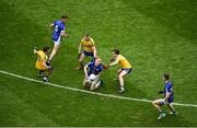 1 April 2018; Adrian Cole of Cavan in action against David Murphy of Roscommon during the Allianz Football League Division 2 Final match between Cavan and Roscommon at Croke Park in Dublin. Photo by Daire Brennan/Sportsfile