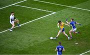 1 April 2018; Cathal Cregg of Roscommon shoots to score his side's third goal during the Allianz Football League Division 2 Final match between Cavan and Roscommon at Croke Park in Dublin. Photo by Daire Brennan/Sportsfile