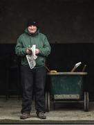 2 April 2018; Farrier Jimmy Flanagan, from Greenogue, Co Meath, whoes father shod fourteen Irish Grand National winners, prior to racing on Day 2 of the Fairyhouse Easter Festival at Fairyhouse Racecourse in Meath. Photo by Seb Daly/Sportsfile