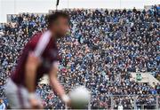 1 April 2018; A general view of Hill 16 as Paul Conroy of Galway prepares to handpass during the Allianz Football League Division 1 Final match between Dublin and Galway at Croke Park in Dublin. Photo by Piaras Ó Mídheach/Sportsfile