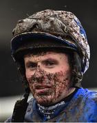 2 April 2018; Jockey Sean Flanagan following the Farmhouse Foods Novice Handicap Hurdle on Day 2 of the Fairyhouse Easter Festival at Fairyhouse Racecourse in Meath. Photo by Seb Daly/Sportsfile
