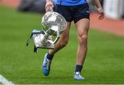 1 April 2018; Michael Fitzsimons of Dublin brings the cup to supporters after the Allianz Football League Division 1 Final match between Dublin and Galway at Croke Park in Dublin. Photo by Piaras Ó Mídheach/Sportsfile
