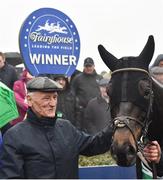 2 April 2018; Owner George Creighton after sending out Coquin Mans to win the Keelings Irish Strawberry Hurdle on Day 2 of the Fairyhouse Easter Festival at Fairyhouse Racecourse in Meath. Photo by Seb Daly/Sportsfile