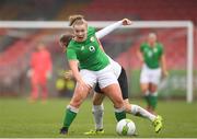 2 April 2018; Saoirse Noonan of Republic of Ireland in action against Melanie Brunnthaler of Austria during the UEFA Women's 19 European Championship Elite Round Qualifier match between Republic of Ireland and Austria at Turners Cross in Cork. Photo by Eóin Noonan/Sportsfile