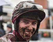 2 April 2018; Jockey Jack Kennedy following the Fairyhouse Steel Handicap Hurdle on Day 2 of the Fairyhouse Easter Festival at Fairyhouse Racecourse in Meath. Photo by Seb Daly/Sportsfile