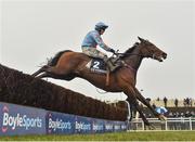 2 April 2018; Un De Sceaux, with Paul Townend up, jumps the last on their way to winning the Devenish Steeplechase on Day 2 of the Fairyhouse Easter Festival at Fairyhouse Racecourse in Meath. Photo by Seb Daly/Sportsfile