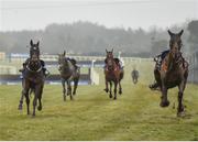 2 April 2018; A general view of loose horses during the BoyleSports Irish Grand National Steeplechase on Day 2 of the Fairyhouse Easter Festival at Fairyhouse Racecourse in Meath. Photo by Seb Daly/Sportsfile