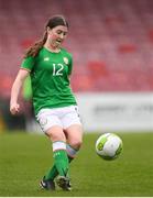 2 April 2018; Sinead Donavon of Republic of Ireland  during the UEFA Women's 19 European Championship Elite Round Qualifier match between Republic of Ireland and Austria at Turners Cross in Cork. Photo by Eóin Noonan/Sportsfile