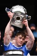 1 April 2018; Con O'Callaghan of Dublin lifts the cup following the Allianz Football League Division 1 Final match between Dublin and Galway at Croke Park in Dublin. Photo by Stephen McCarthy/Sportsfile