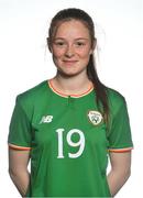 3 April 2018; Aoife Thompson of Republic of Ireland Republic during Ireland Women's U19 Squad Portraits, Fota Island Resort, Cork. Photo by Eóin Noonan/Sportsfile