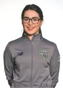 3 April 2018; Republic of Ireland physio Susie Coffey during Republic of Ireland Women's U19 Squad Portraits, Fota Island Resort, Cork. Photo by Eóin Noonan/Sportsfile