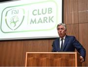 4 April 2018; FAI Chief Executive John Delaney speaking during the FAI Club Mark launch at the FAI HQ in Abbotstown, Dublin. Photo by Seb Daly/Sportsfile