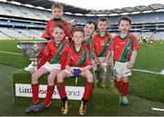 3 April 2018; Players from St Martins GAA, Co Kilkenny, pictured with the Sam Maguire and Liam MacCarthy Trophies during Day 1 of the The Go Games Provincial days in partnership with Littlewoods Ireland at Croke Park in Dublin. Photo by Sam Barnes/Sportsfile