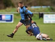 4 April 2018; Dominic Daminov of Metro is tackled by Tom Martin of North Midlands during the Shane Horgan Cup 5th Round match between North Midlands and Metro at Tullow RFC in Tullow, Co Carlow. Photo by Matt Browne/Sportsfile