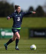 5 April 2018; Karen Duggan during Republic of Ireland training at the FAI National Training Centre in Abbotstown, Dublin. Photo by Stephen McCarthy/Sportsfile