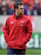 31 March 2018; Munster head coach Johann van Graan prior to the European Rugby Champions Cup quarter-final match between Munster and Toulon at Thomond Park in Limerick. Photo by Brendan Moran/Sportsfile