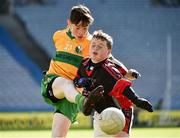 5 April 2018; Aidan O'Shea of Cappagh, Co. Limerick, in action against Bobby Gleeson of Moneygall, Co. Tipperary, during Day 3 of the The Go Games Provincial days in partnership with Littlewoods Ireland at Croke Park in Dublin. Photo by Seb Daly/Sportsfile