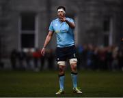 5 April 2018; Brian Cawley of UCD during the Annual Rugby Colours Match 2018 match between UCD and Trinity at College Park in Trinity College, Dublin. Photo by Stephen McCarthy/Sportsfile