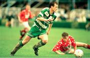 30 March 1994; Stephen Geoghan of Shamrock Rovers during the Bord Gáis National League match between Shamrock Rovers and Shelbourne FC at the RDS in Dublin. Photo by Sportsfile.
