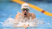 6 April 2018; Nicholas Quinn of Castlebar competing in the preliminaries of the Men's 50m Breaststroke event during the Irish Open Swimming Championships at the National Aquatic Centre in Abbotstown, Dublin. Photo by Stephen McCarthy/Sportsfile