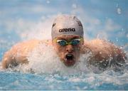 6 April 2018; Ethan Murtagh of Trojan Swim Club competing in the preliminaries of the Men's 200m Butterfly event during the Irish Open Swimming Championships at the National Aquatic Centre in Abbotstown, Dublin. Photo by Stephen McCarthy/Sportsfile