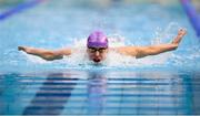6 April 2018; Reiss Ormonde-Cunningham of Loughborough competing in the preliminaries of the Men's 200m Butterfly event during the Irish Open Swimming Championships at the National Aquatic Centre in Abbotstown, Dublin. Photo by Stephen McCarthy/Sportsfile