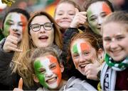 6 April 2018; Republic of Ireland supporters prior to the 2019 FIFA Women's World Cup Qualifier match between Republic of Ireland and Slovakia at Tallaght Stadium in Tallaght, Dublin. Photo by Stephen McCarthy/Sportsfile