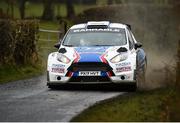 6 April 2018; Robert Barrable and Damien Connolly, in a Ford Fiesta R5, during Day One of the 2018 UAC Easter Stages rally, round two of the Irish Tarmac rally championship, at Special Stage 1, Lady Hill/Ballyclare, in Co. Antrim. Photo by Philip Fitzpatrick/Sportsfile
