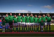 6 April 2018; The Republic of Ireland team prior to the 2019 FIFA Women's World Cup Qualifier match between Republic of Ireland and Slovakia at Tallaght Stadium in Tallaght, Dublin. Photo by Stephen McCarthy/Sportsfile