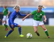 6 April 2018; Denise O'Sullivan of Republic of Ireland in action against Patrícia Hmírová of Slovakia during the 2019 FIFA Women's World Cup Qualifier match between Republic of Ireland and Slovakia at Tallaght Stadium in Tallaght, Dublin. Photo by Stephen McCarthy/Sportsfile