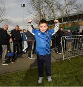 6 April 2018; Waterford FC supporter Lorcan Farrell, age five, prior to the SSE Airtricity League Premier Division match between Waterford FC and Cork City at the RSC in Waterford. Photo by Matt Browne/Sportsfile