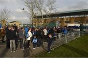 6 April 2018; Waterford FC supporters queue up outside the ground before the SSE Airtricity League Premier Division match between Waterford FC and Cork City at the RSC in Waterford. Photo by Matt Browne/Sportsfile