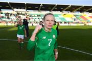 6 April 2018; Diane Caldwell of Republic of Ireland following the 2019 FIFA Women's World Cup Qualifier match between Republic of Ireland and Slovakia at Tallaght Stadium in Tallaght, Dublin. Photo by Stephen McCarthy/Sportsfile