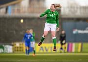 6 April 2018; Amber Barrett of Republic of Ireland celebrates at the final whistle following the 2019 FIFA Women's World Cup Qualifier match between Republic of Ireland and Slovakia at Tallaght Stadium in Tallaght, Dublin. Photo by Stephen McCarthy/Sportsfile