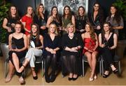 6 April 2018; 6 April 2018; Award winners, back row, from left, Emer Ní Éafa, Shauna Howley, Grace Kelly, Eimear Scally, Emma Murray, Laura McGinley, Deirdre Geaney, Leah Caffrey and front row, from left, Aishling Moloney, Niamh Kelly, Lorraine Heskin, MD Gourmet Food Parlour, will , Marie Hickey, President of the Ladies Gaelic Football Association, Sarah Rowe and Maria Curley after receiving their Gourmet Food Parlour LGFA HEC O’Connor Cup All Star Awards at the Croke Park Hotel on Friday, April 6th. The Gourmet Food Parlour O’Connor Cup All Star team featured performers from the GFP O’Connor, Giles and Lynch Cup competitions. GFP O’Connor Cup weekend was recently hosted by IT Blanchardstown and the GAA’s National Games Development Centre in Abbotstown. The Croke Park Hotel in Dublin, Jones' Road, Dublin. Photo by David Fitzgerald/Sportsfile