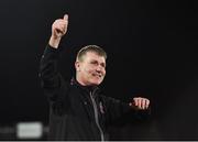 6 April 2018; Dundalk manager Stephen Kenny following his side's victory during the SSE Airtricity League Premier Division match between Dundalk and Shamrock Rovers at Oriel Park in Dundalk, Louth.  Photo by Seb Daly/Sportsfile