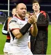 6 April 2018; Rory Best of Ulster celebrates after the Guinness PRO14 Round 19 match between Edinburgh and Ulster at BT Murrayfield in Edinburgh, Scotland. Photo by Paul Devlin/Sportsfile